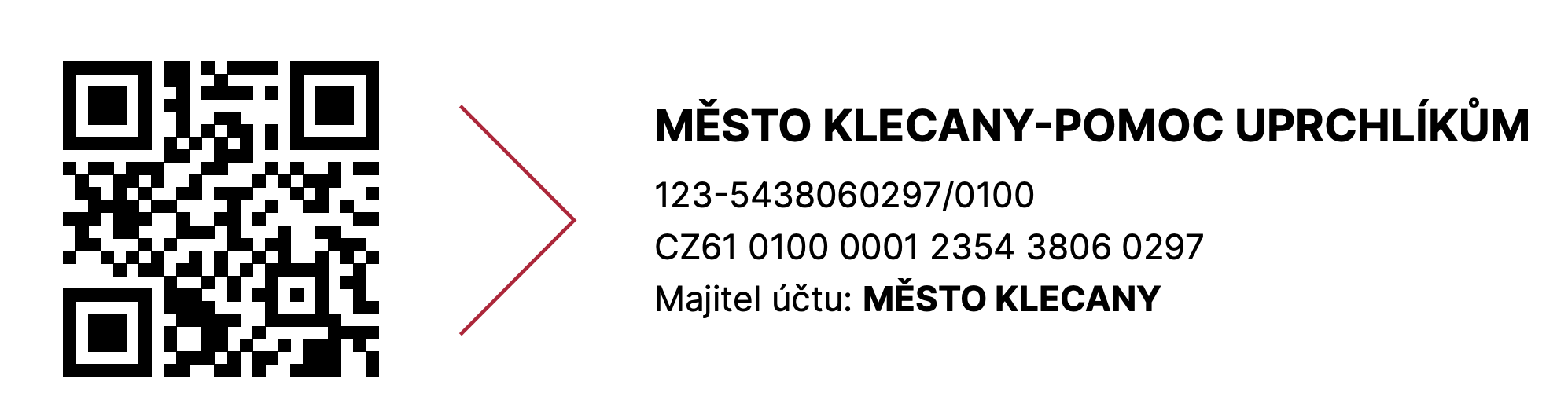Transparentní účet města Klecany